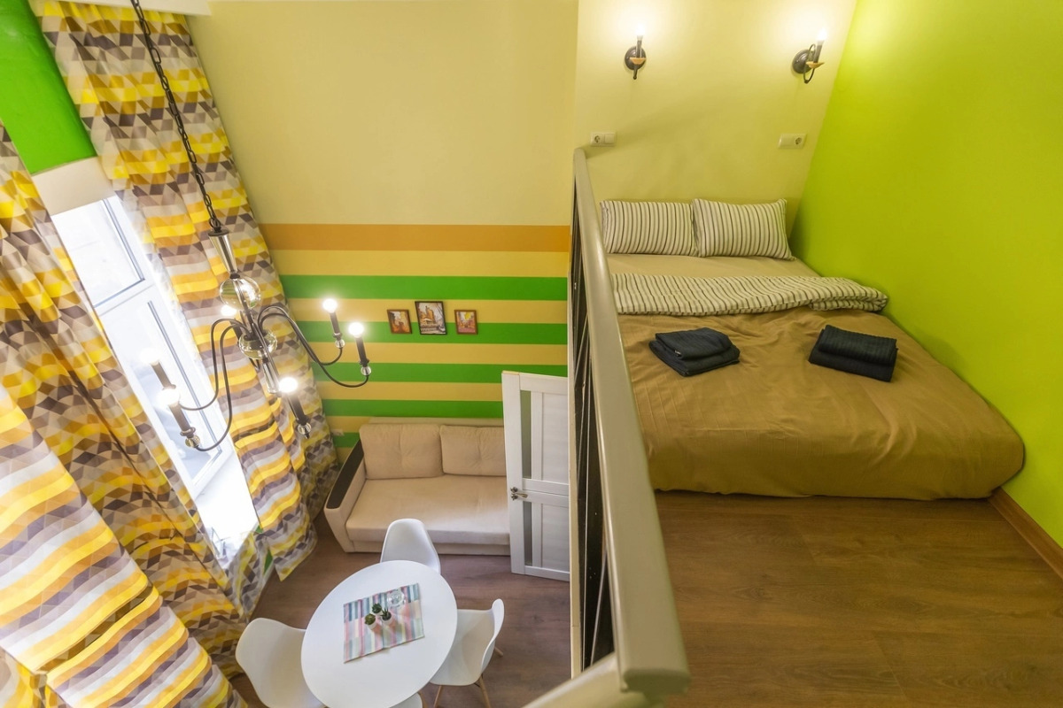 Апартаменты Nekrasoffapart Двухуровневые Green