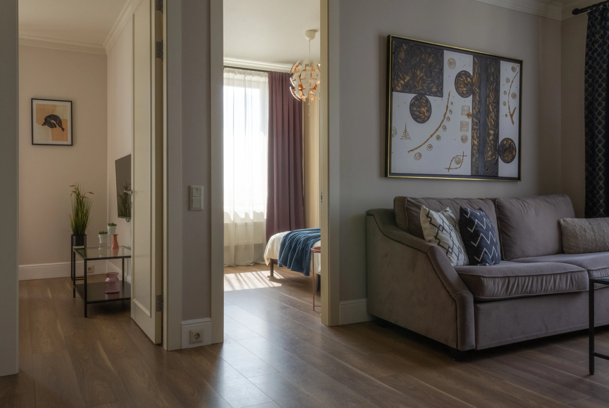 Квартира Moscow Deluxe Apartments Family Suite City View