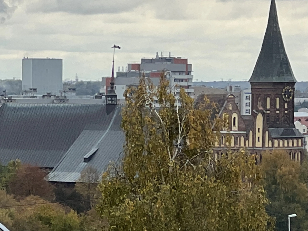 Квартира 2-х комнатная в тихом центре Калининграда с открытой террасой и видом на Кафедральный собор