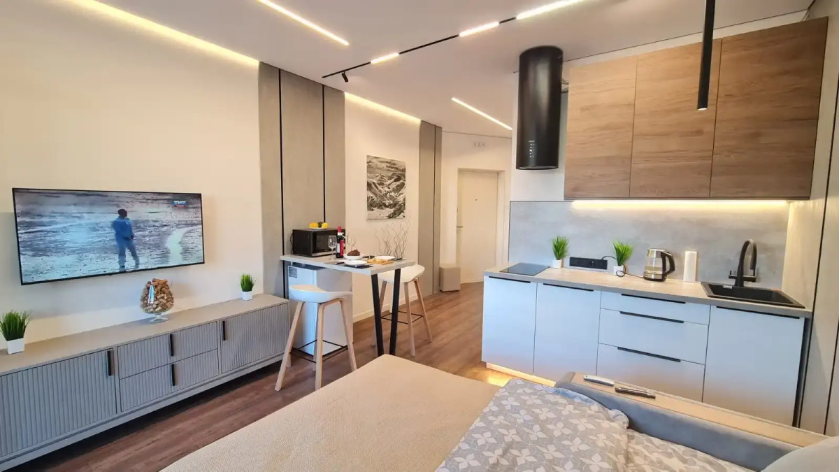 Квартира Студия Жемчужина рядом с Центром у Метро