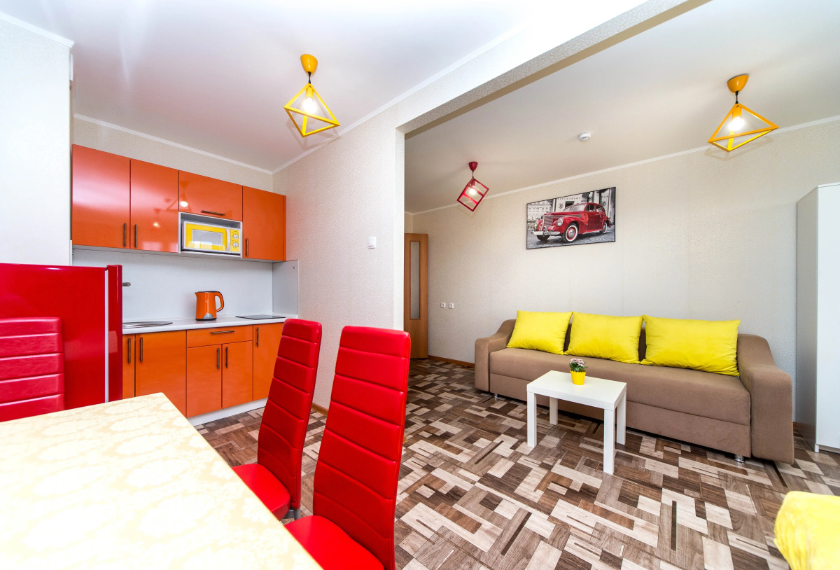 Квартира 1комнатная для 4 человек на 17 этаже с видом на город