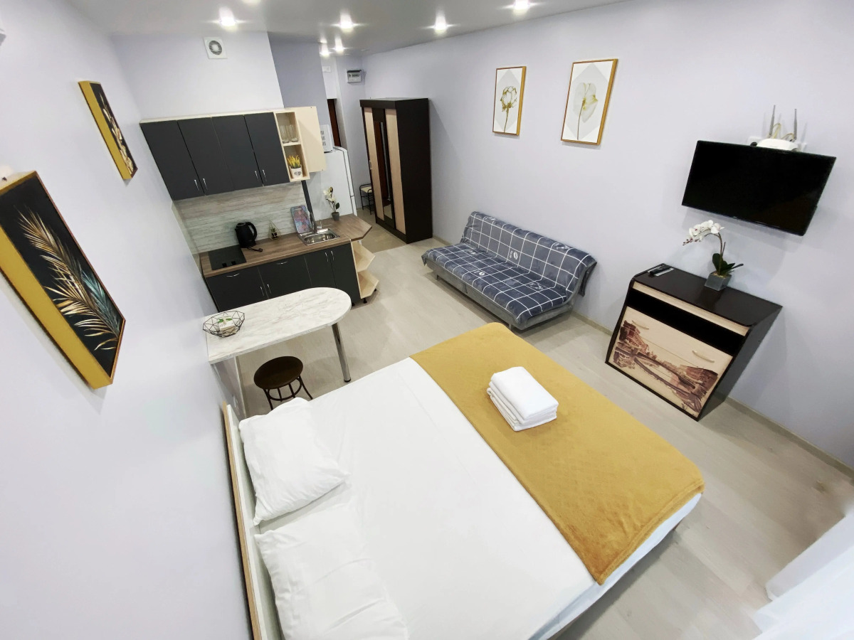 Апартаменты студия на Зеленом бульваре 19 на 24 этаже