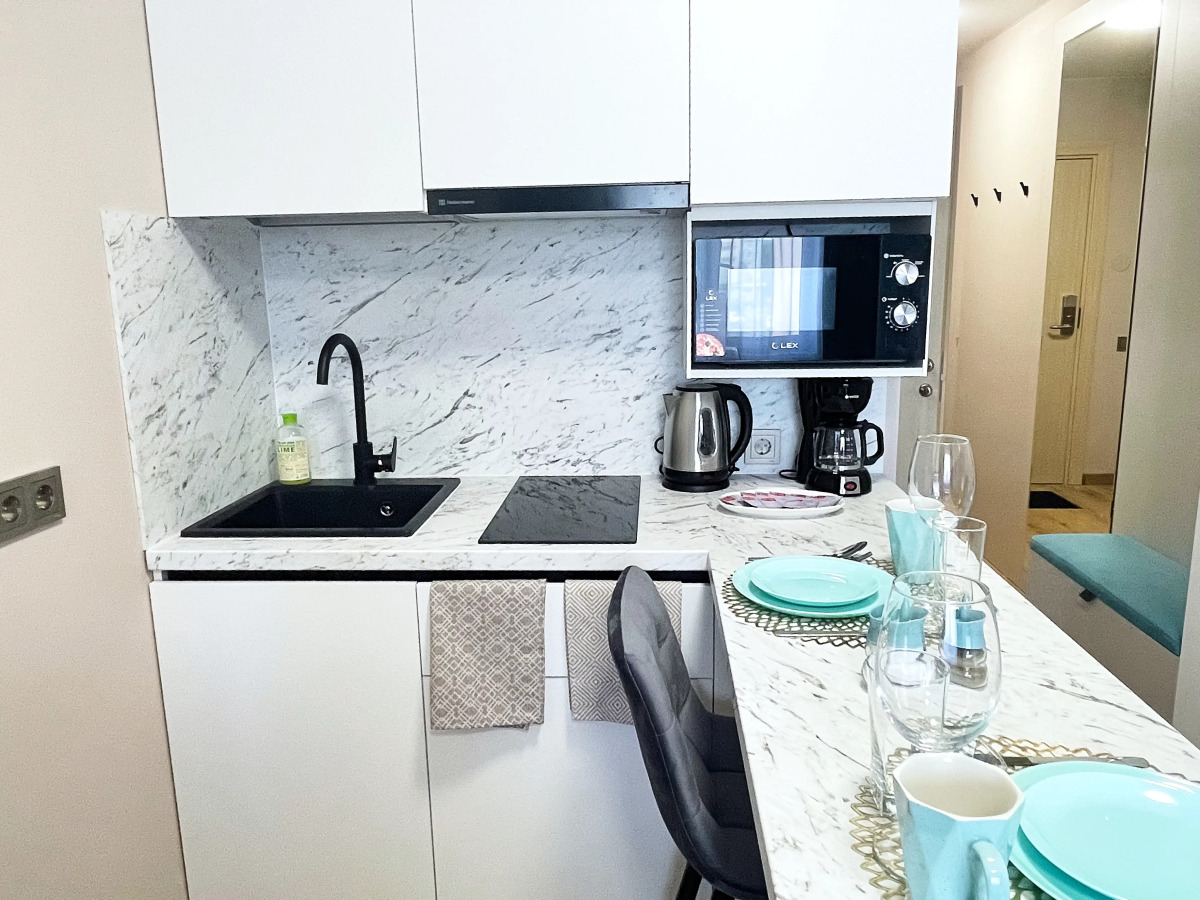 Апартаменты GLOBALSTAY. Новые студии 2 мин до метро Кировский завод