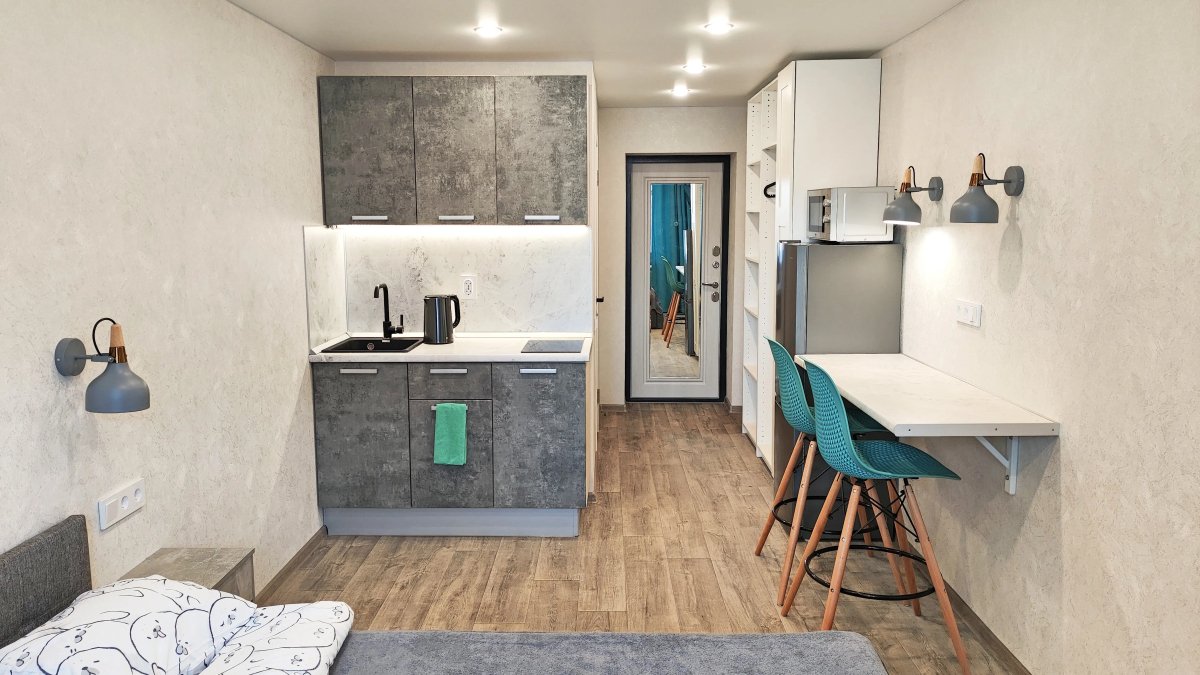 Апартаменты Лазурная студия у метро Суконная слобода