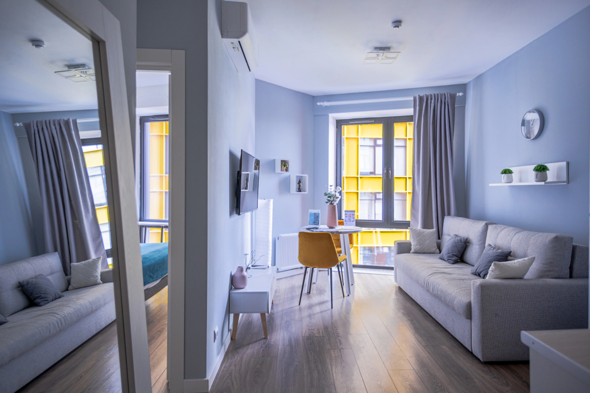 Апартаменты Lalapart Bluesky евродвушка на Новодмитровской улице