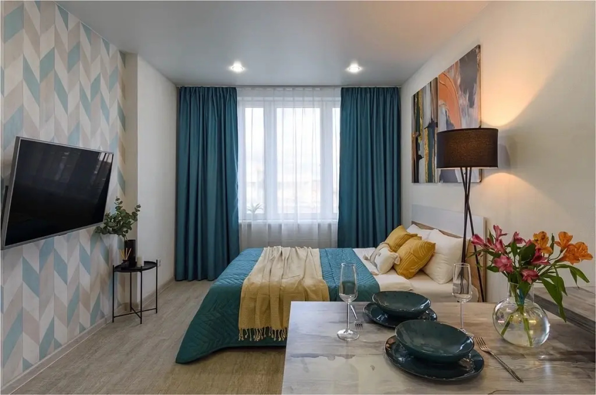 Апартаменты Студия KrasLoft в ЖК Притяжение на двоих