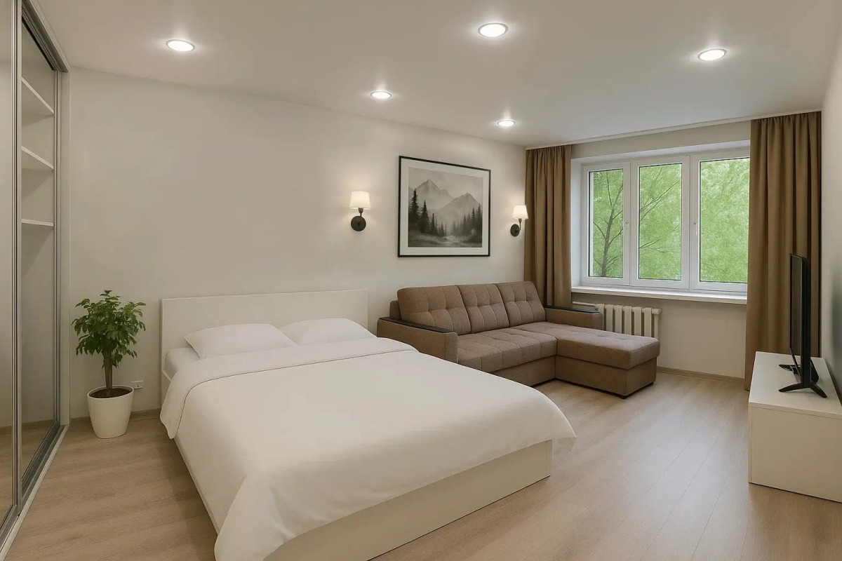 Квартира Уютная в Центре Московского Района с Видом на Лес