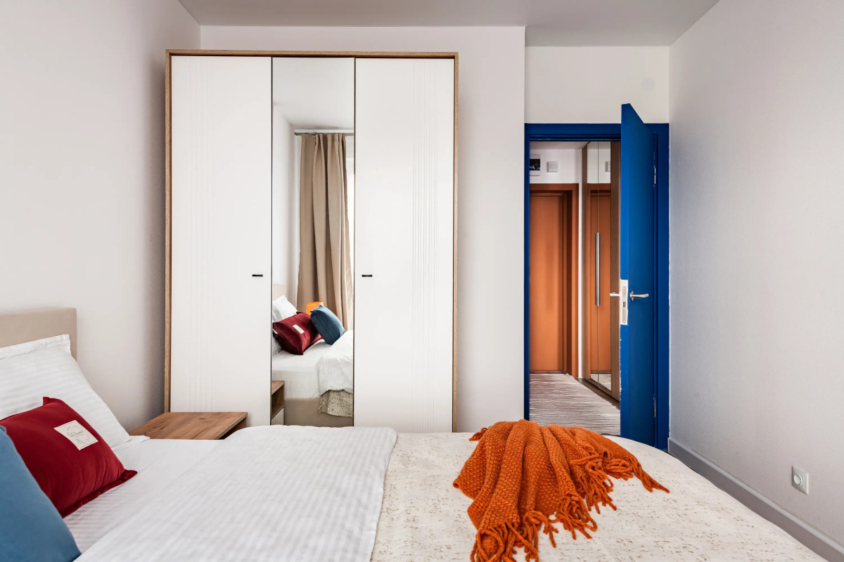 Квартира Гуашь Художника с видом на город