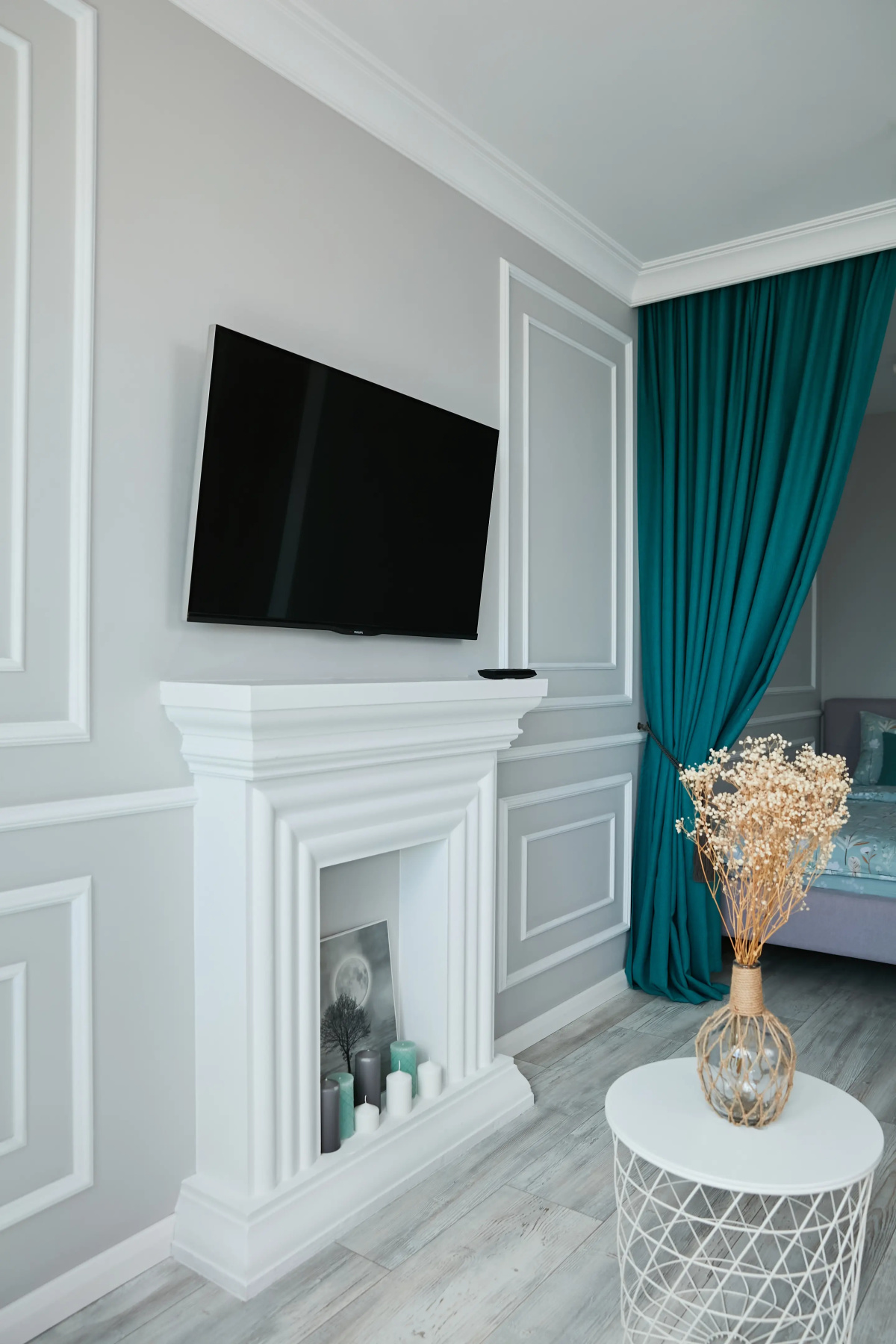 Апартаменты Luma White #2 в центре города с красивым видом на балконе
