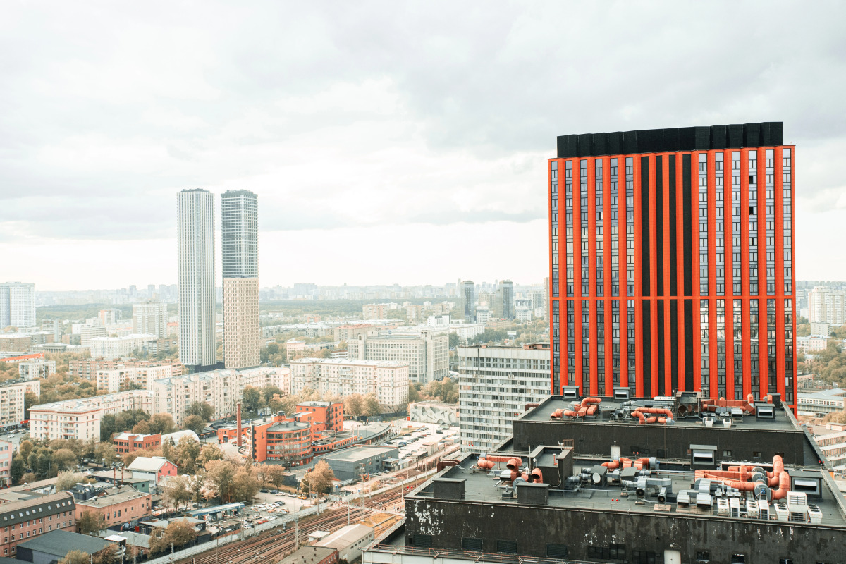 Апартаменты Lalapart Tropikana с ярким ремонтом на 30 этаже небоскреба Савеловский Сити