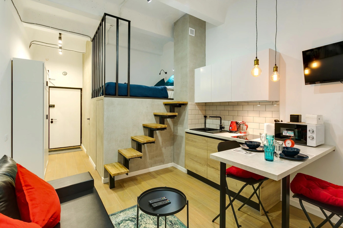 Апартаменты Двухуровневый лофт на Красносельской