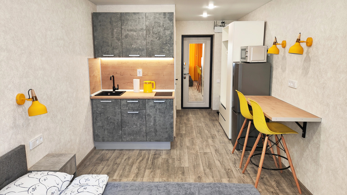 Апартаменты Жёлтая студия у метро Суконная слобода