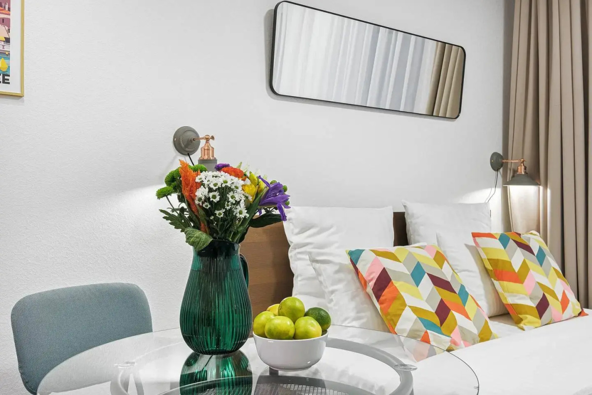 Апартаменты F-Apart светлые стильные и комфортные