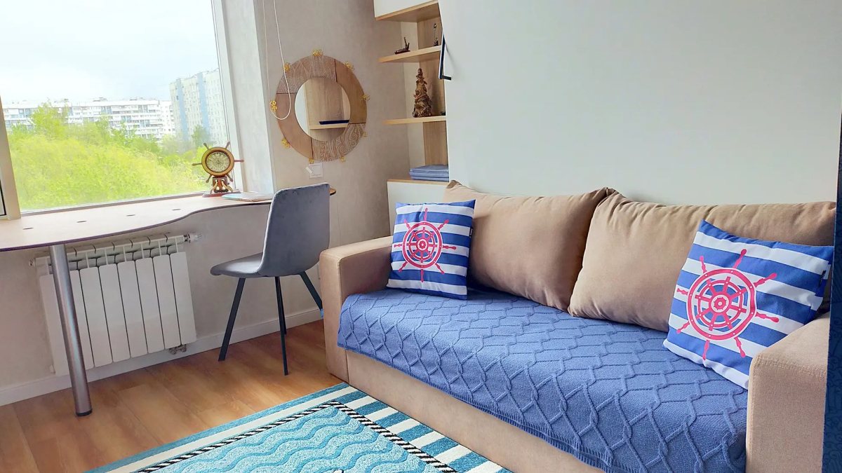 Апартаменты Двухместная студия с кухней Волна