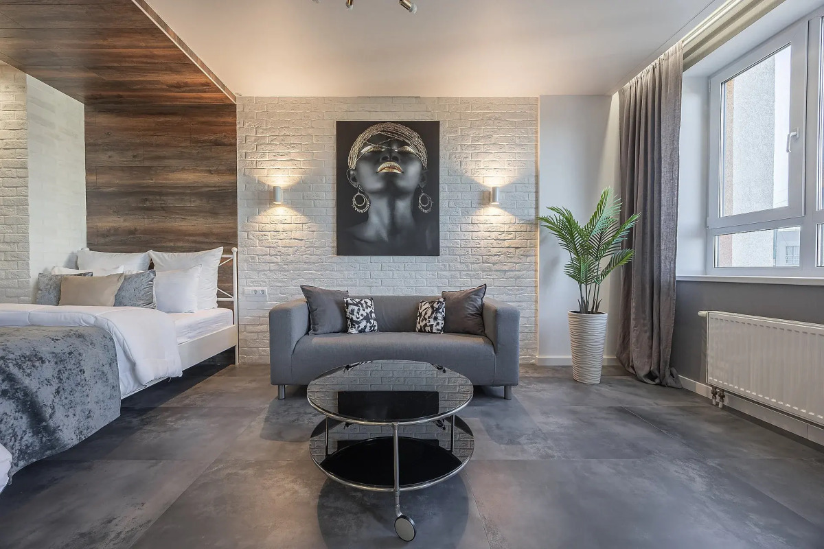 Квартира Студия в новом доме рядом с канатной дорогой