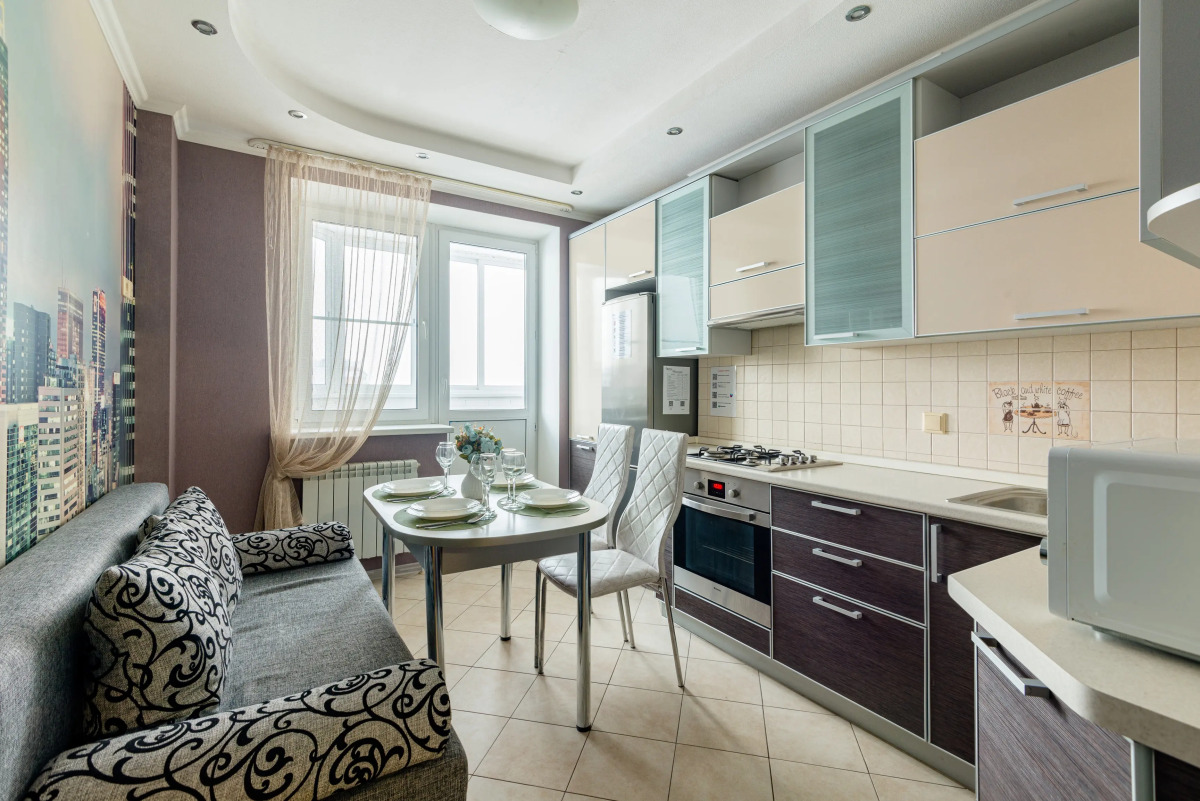 Квартира 1-к в престижном мкр. на Сельской 39/6 с красивым видом на Волгу от RentAp, 5 сп.мест