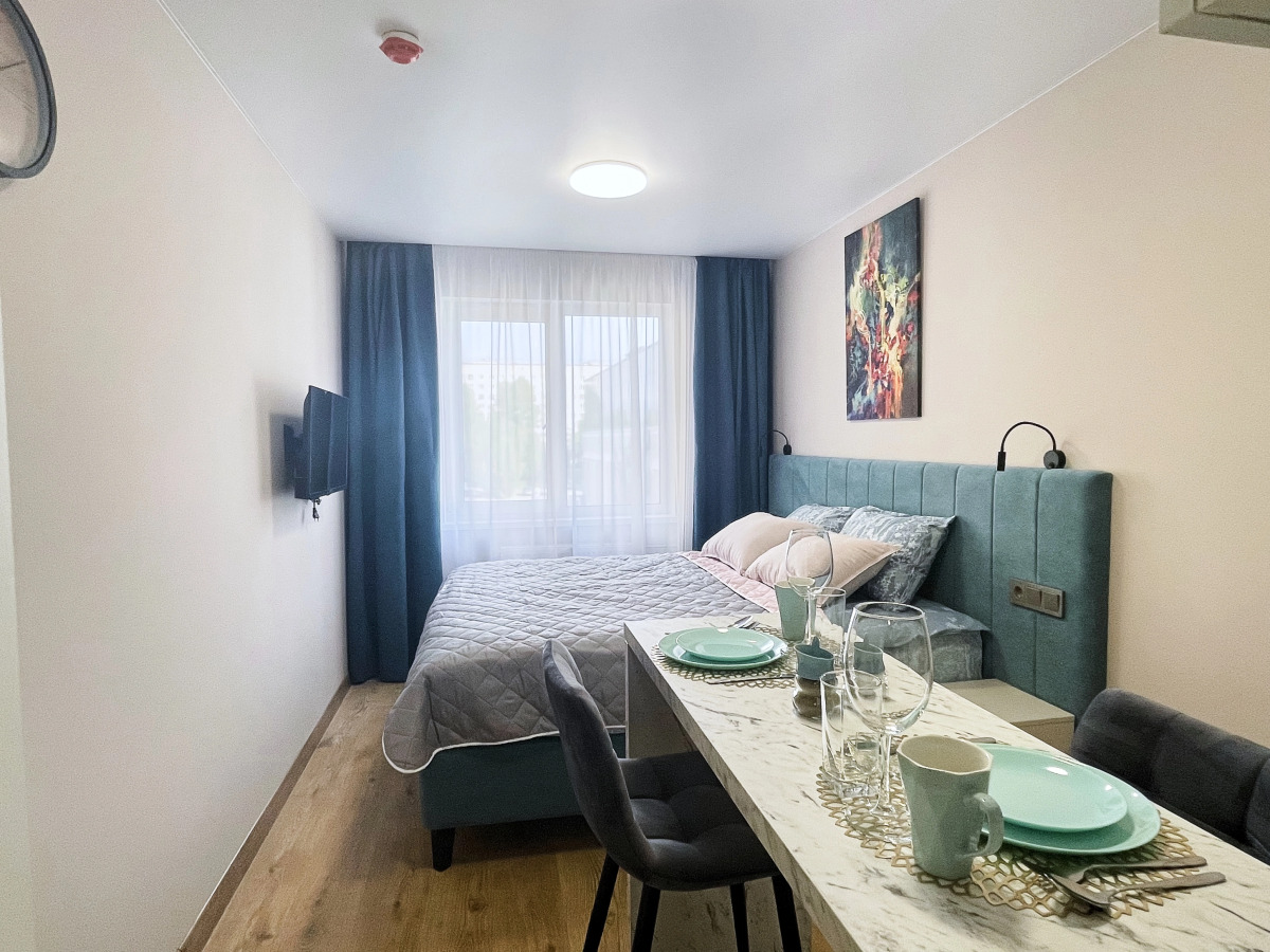 Апартаменты GLOBALSTAY. Новые студии 2 мин до метро Кировский завод