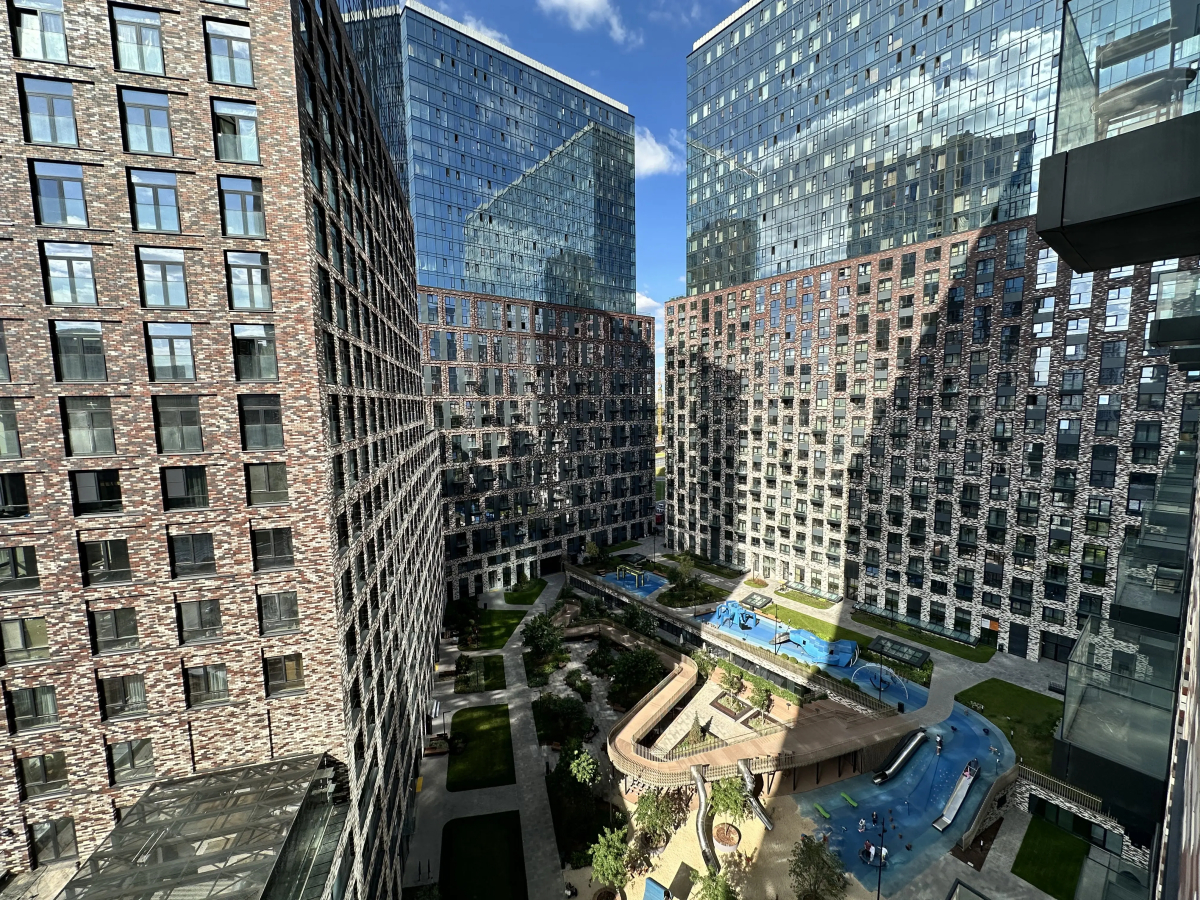 Апартаменты Уютная евродвушка с видом на Москву реку