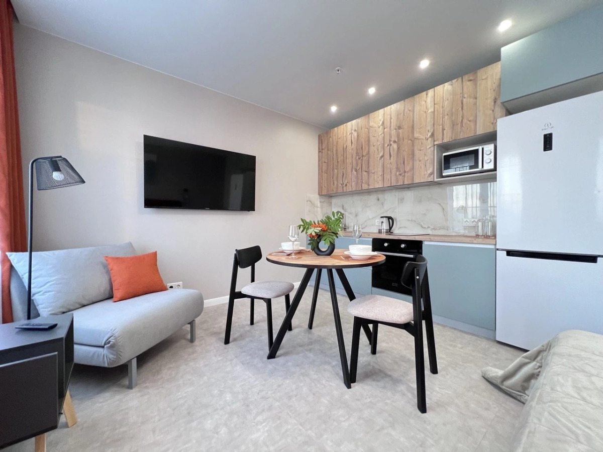 Апартаменты Bид на реку с террасы 13го этажа