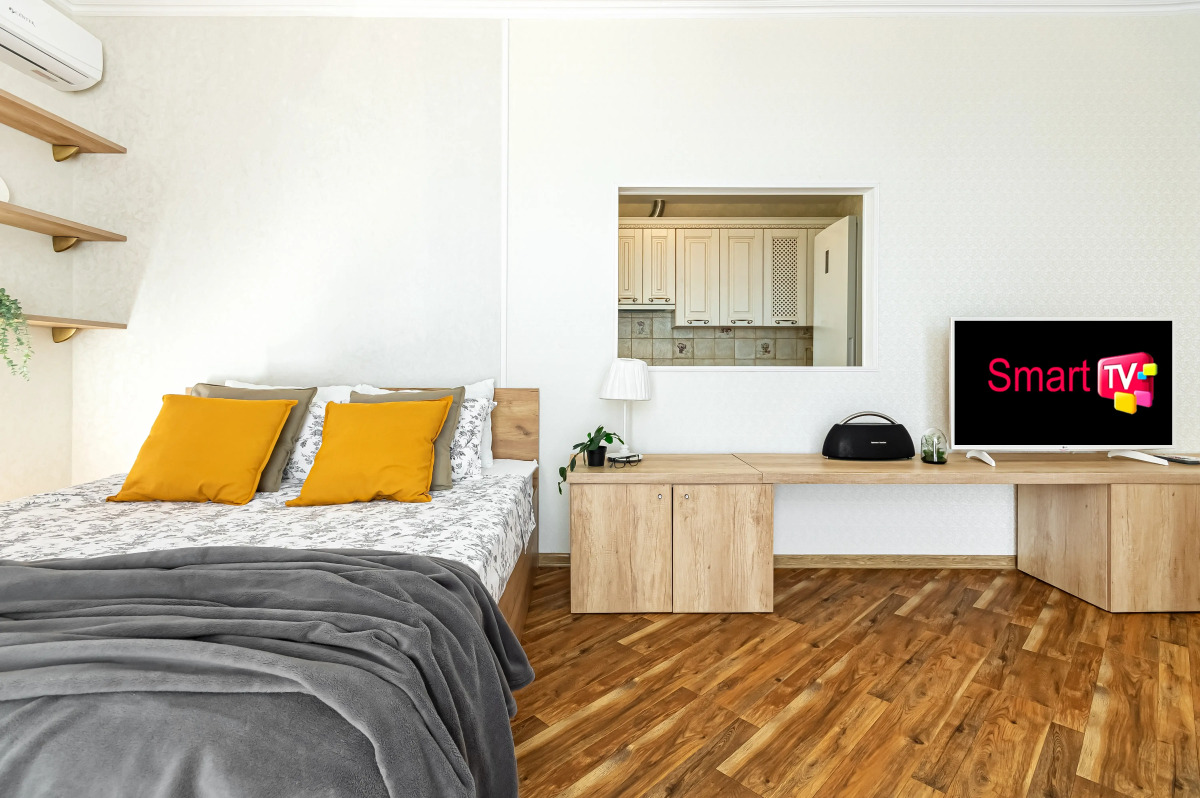 Апартаменты Стиль и Спокойствие Ортопедический Матрас Smart TV и Панорамное Окно ЖК Большой by Depart Apart