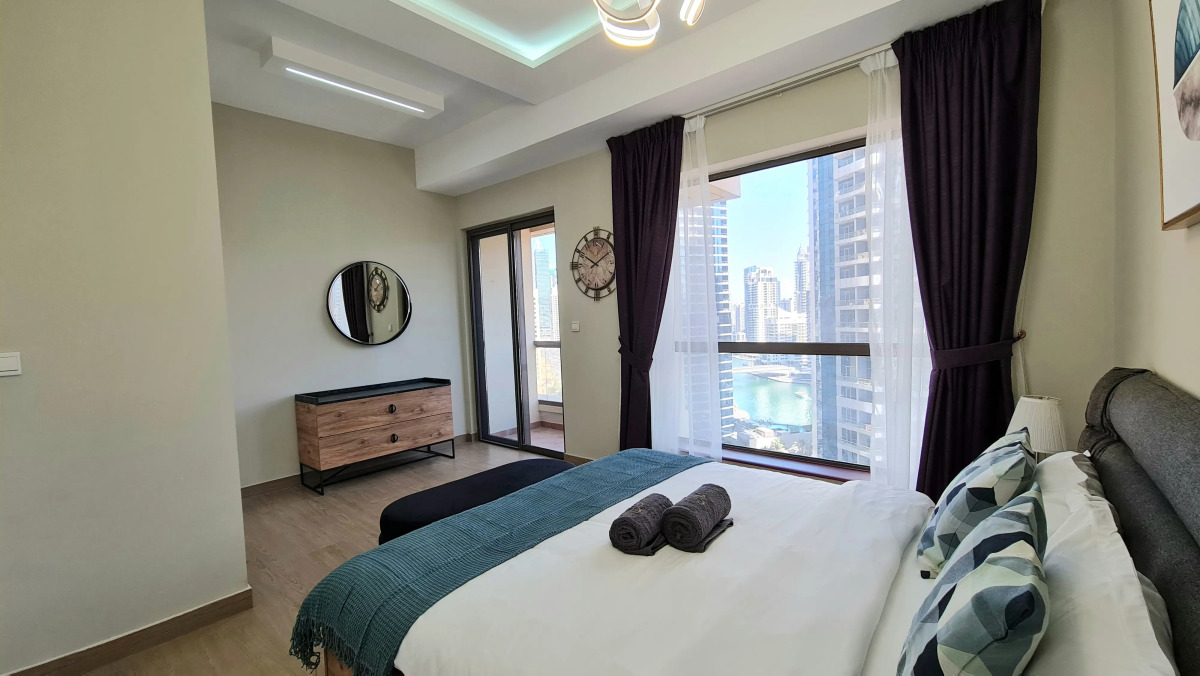 Апартаменты Marco Polo - High-rise 1BR Apt with Amazing Marina Views