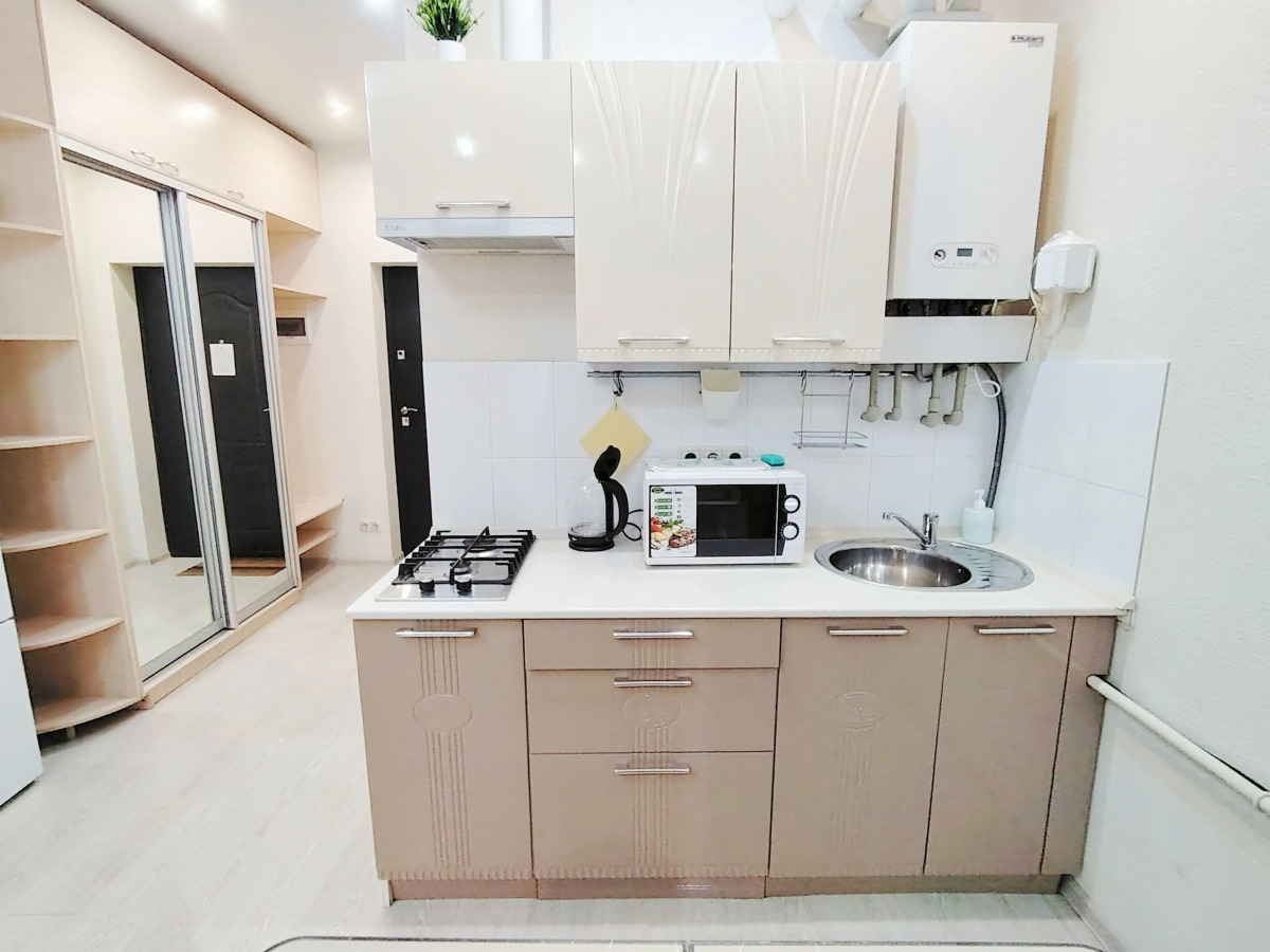 Квартира студия для 3х человек с кухонной зоной рядом с Олимпийским парком