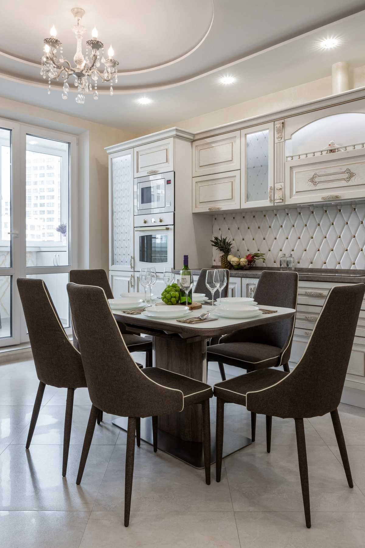 Апартаменты Модерн с просторной кухней