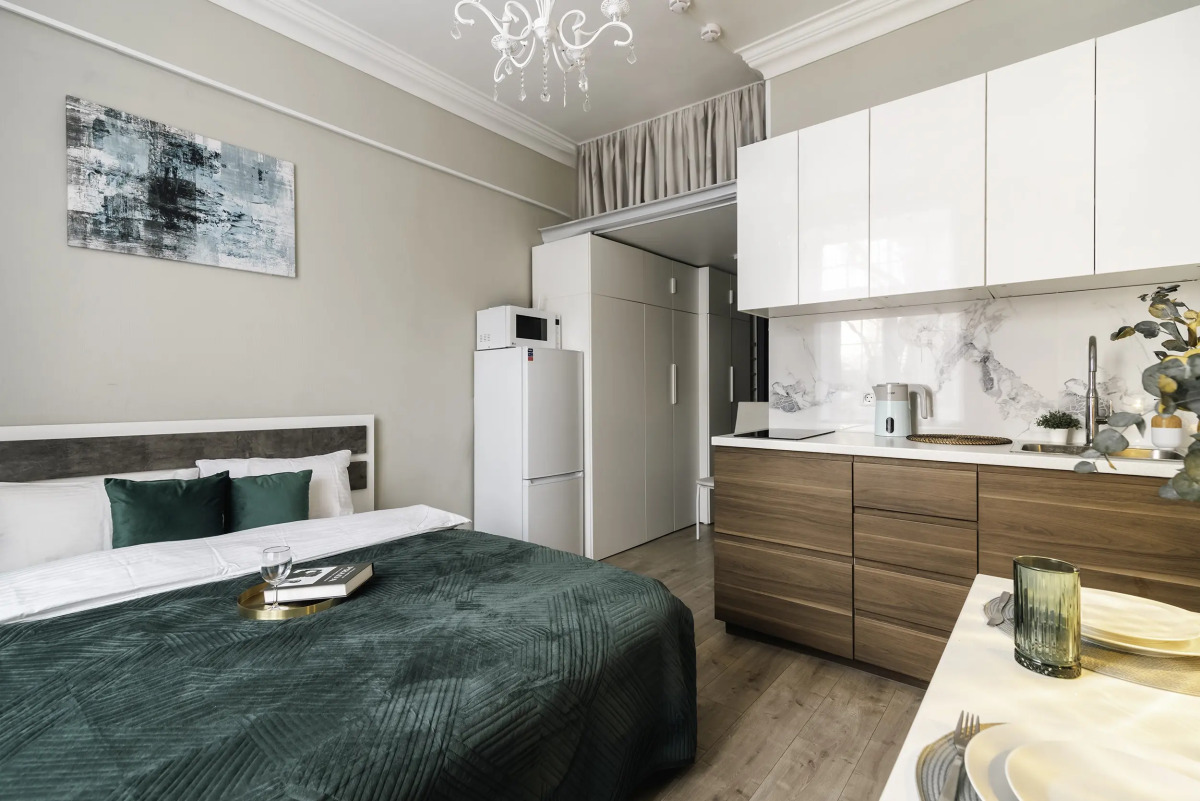 Апартаменты Студия Bon Voyage у метро Окружная