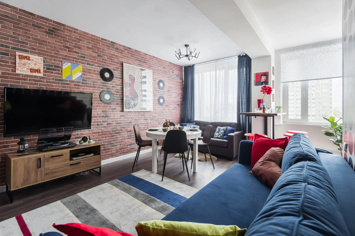 Квартира GM Apartments в стиле Рок-н-ролл с видом на Кремль