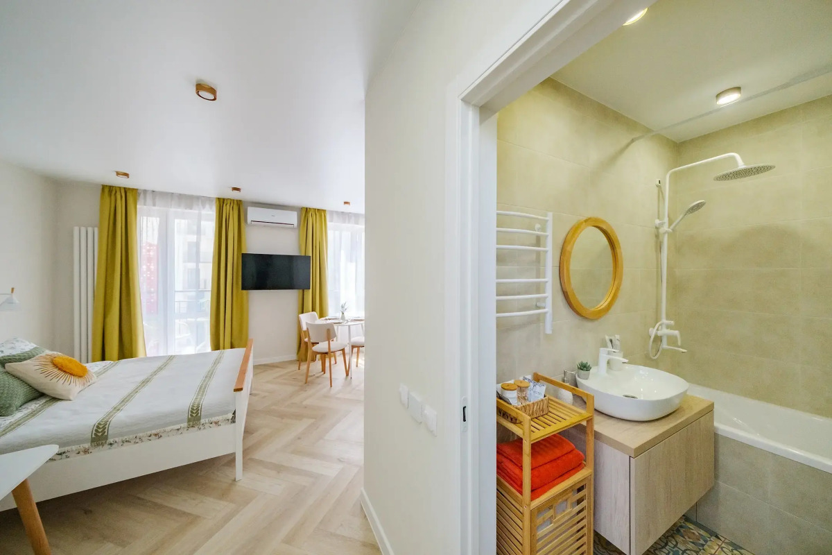 Апартаменты Уютная и новая студия в Кудепсте