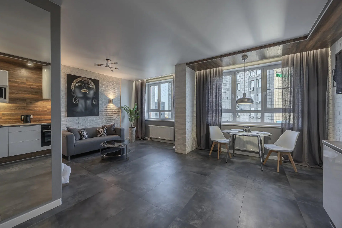 Квартира Студия в новом доме рядом с канатной дорогой