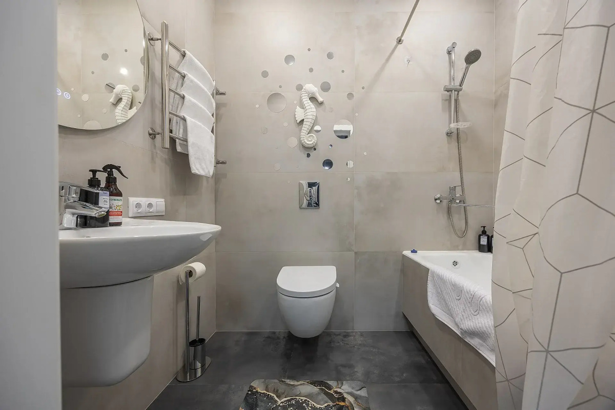 Квартира Студия в новом доме рядом с канатной дорогой