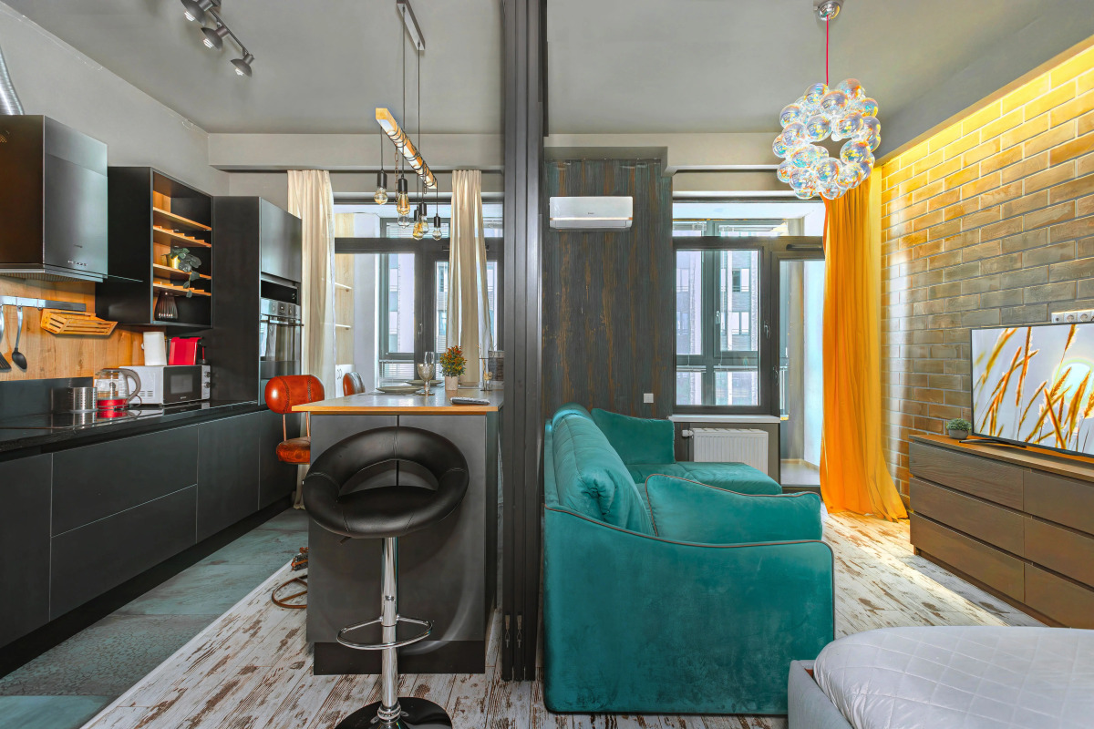 Апартаменты Lalapart Bubble Quest с просторной кухней у метро Дмитровская