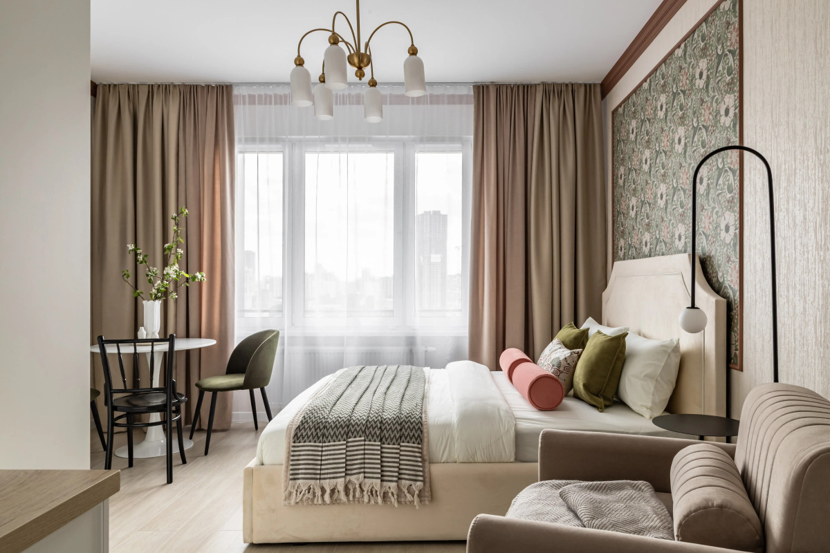 Квартира Moscow Deluxe Apartments Comfy Studio Berzarina