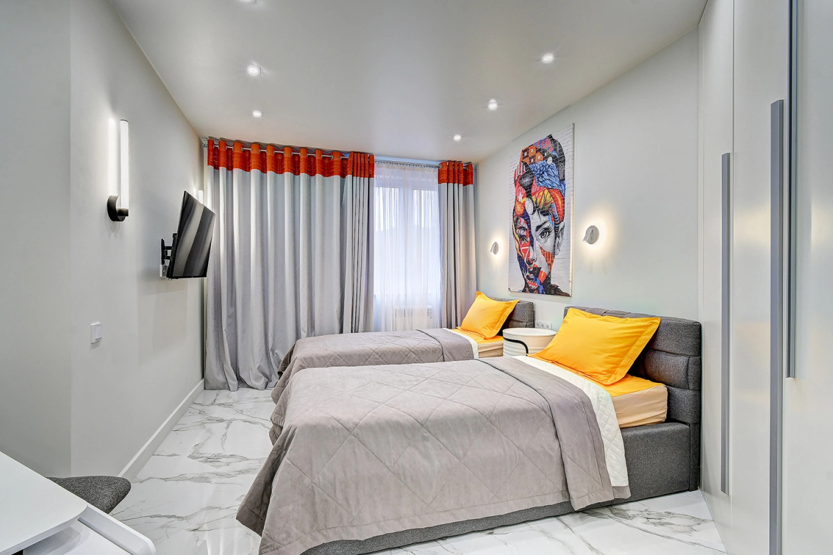 Апартаменты Morskaya Simfonya-2 с 2 сан.узлами, проектором на балконе, бассейном на территории Люкс