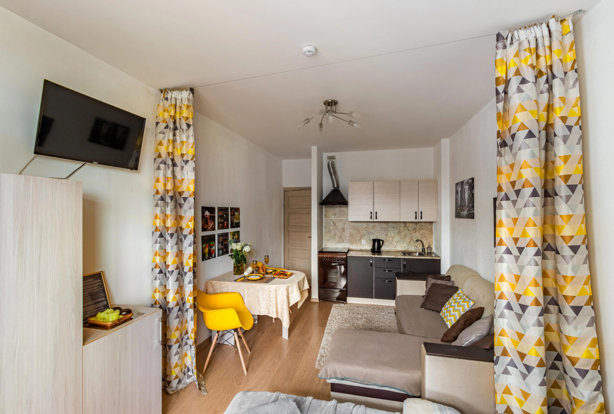 Апартаменты Студия Yellow Star в Балтийской Жемчужине