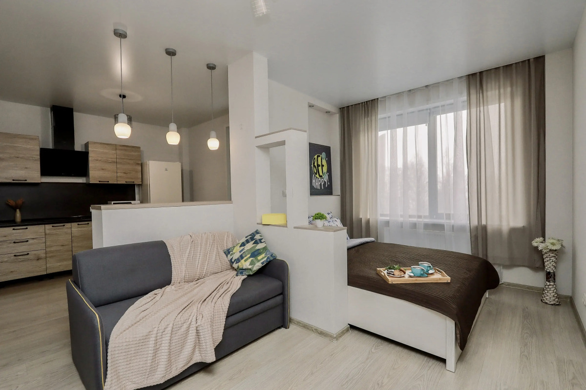 Апартаменты в ЖK Kолизeй c видом нa пруд.