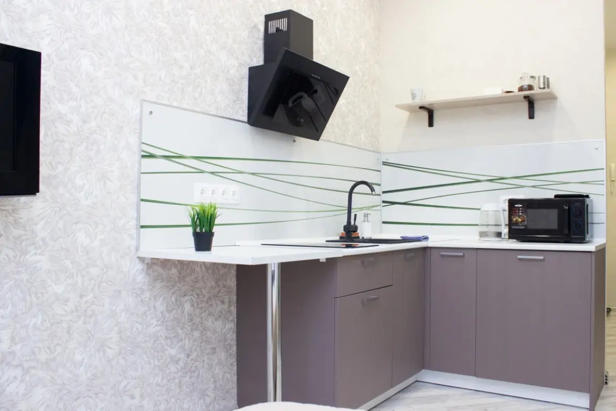 Апартаменты для 1, 2 гостей с видом на город