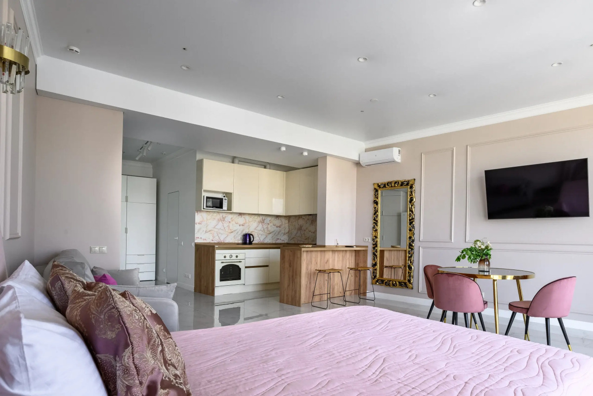 Апартамент Люкс Красивейший в ЖК «Барселона парк» с большим балконом и видом на море