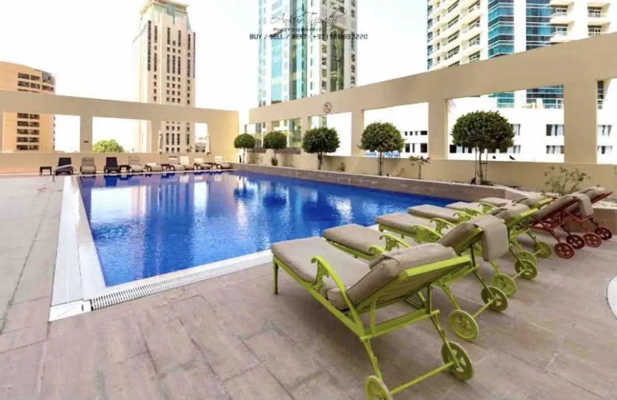 Апартаменты Studio on JBR, SEA view, POOL, Gym, LARGE terrace
