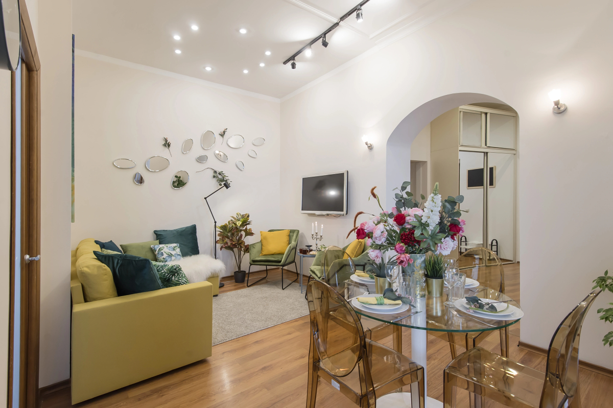 Квартира GM Apartments Стильная Трехкомнатная на Бульварном кольце