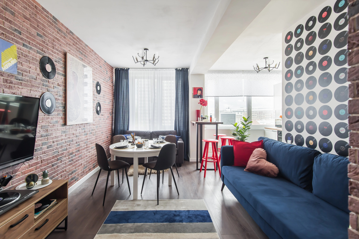 Квартира GM Apartments в стиле Рок-н-ролл с видом на Кремль