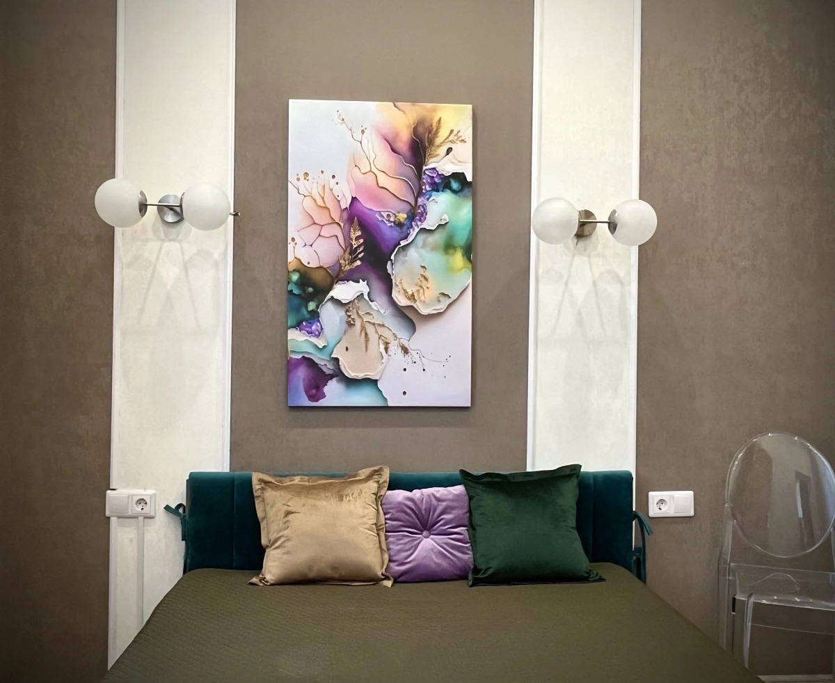 Апартаменты Центр, Апартаменты с камином и огромной ванной