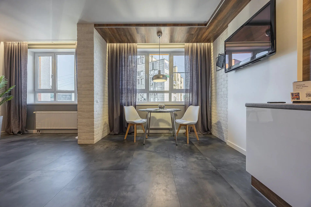 Квартира Студия в новом доме рядом с канатной дорогой