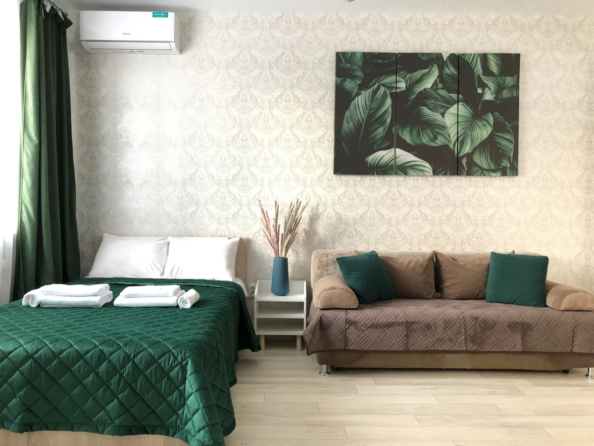 Квартира 2-к у залива в новом доме на Пирогова 2/2 от RentAp, 6 сп.мест