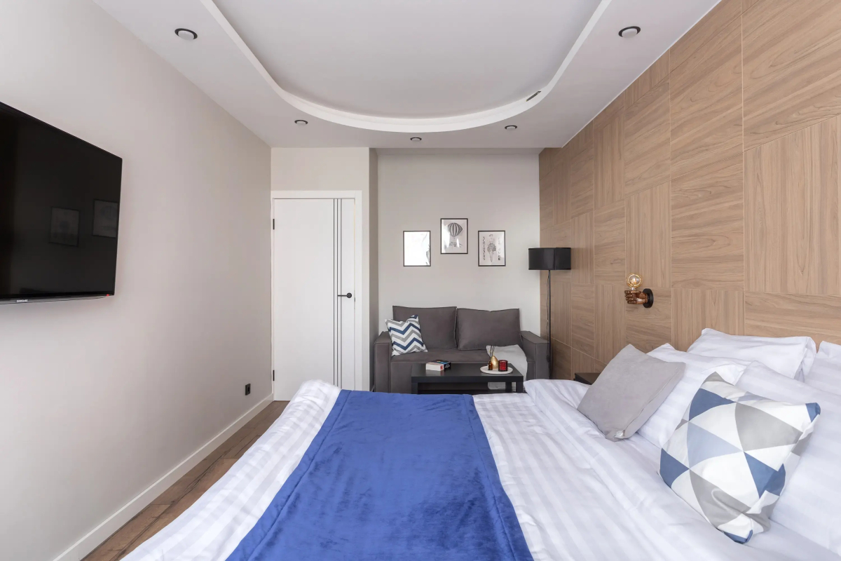 Квартира на Пулковском Шоссе с Большой Кроватью