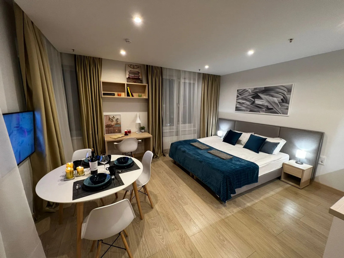 Студия Уютная с красивым видом у метро Технопарк