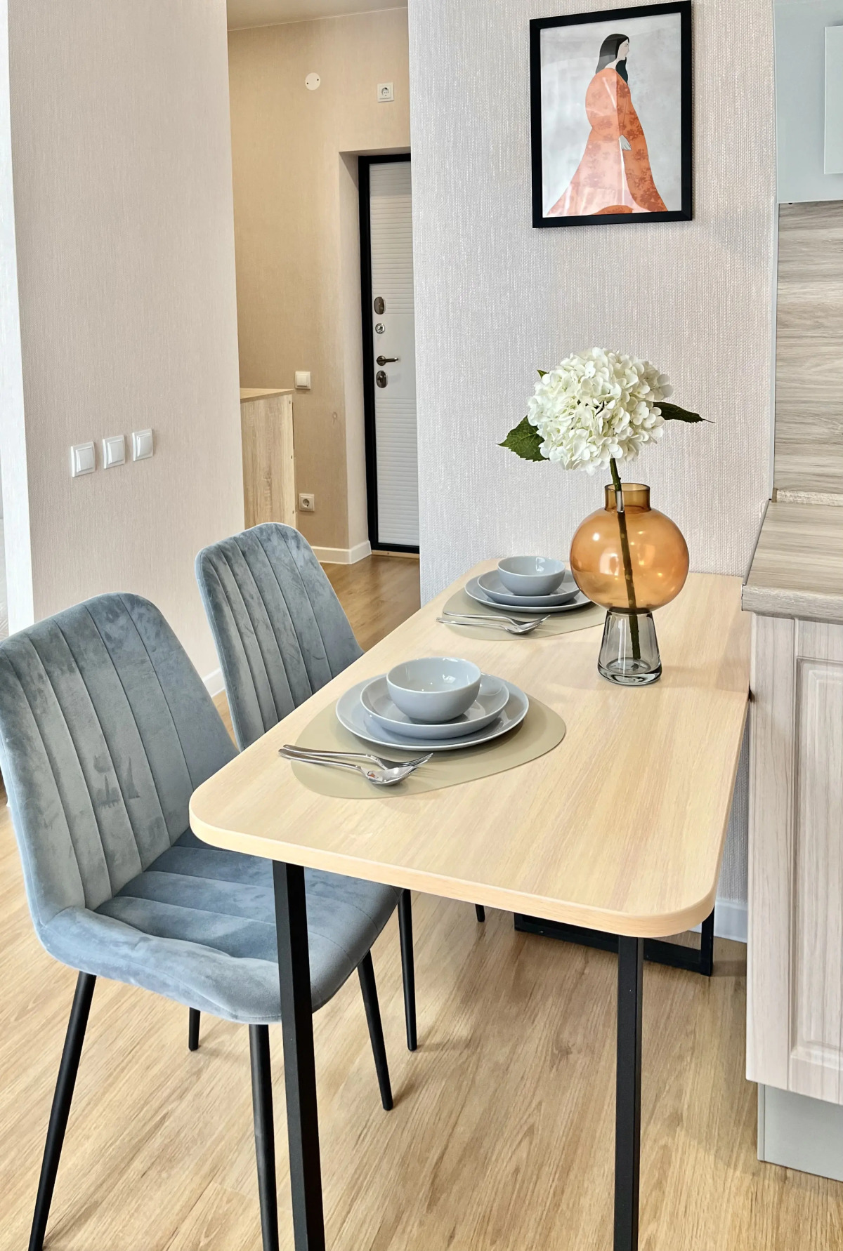 Квартира бирюзовая студия в Sердце города Перми