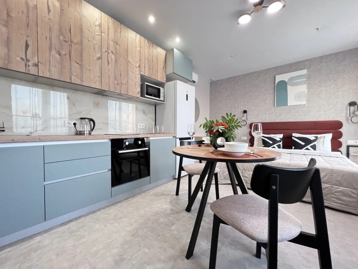 Апартаменты Bид на реку с террасы 13го этажа