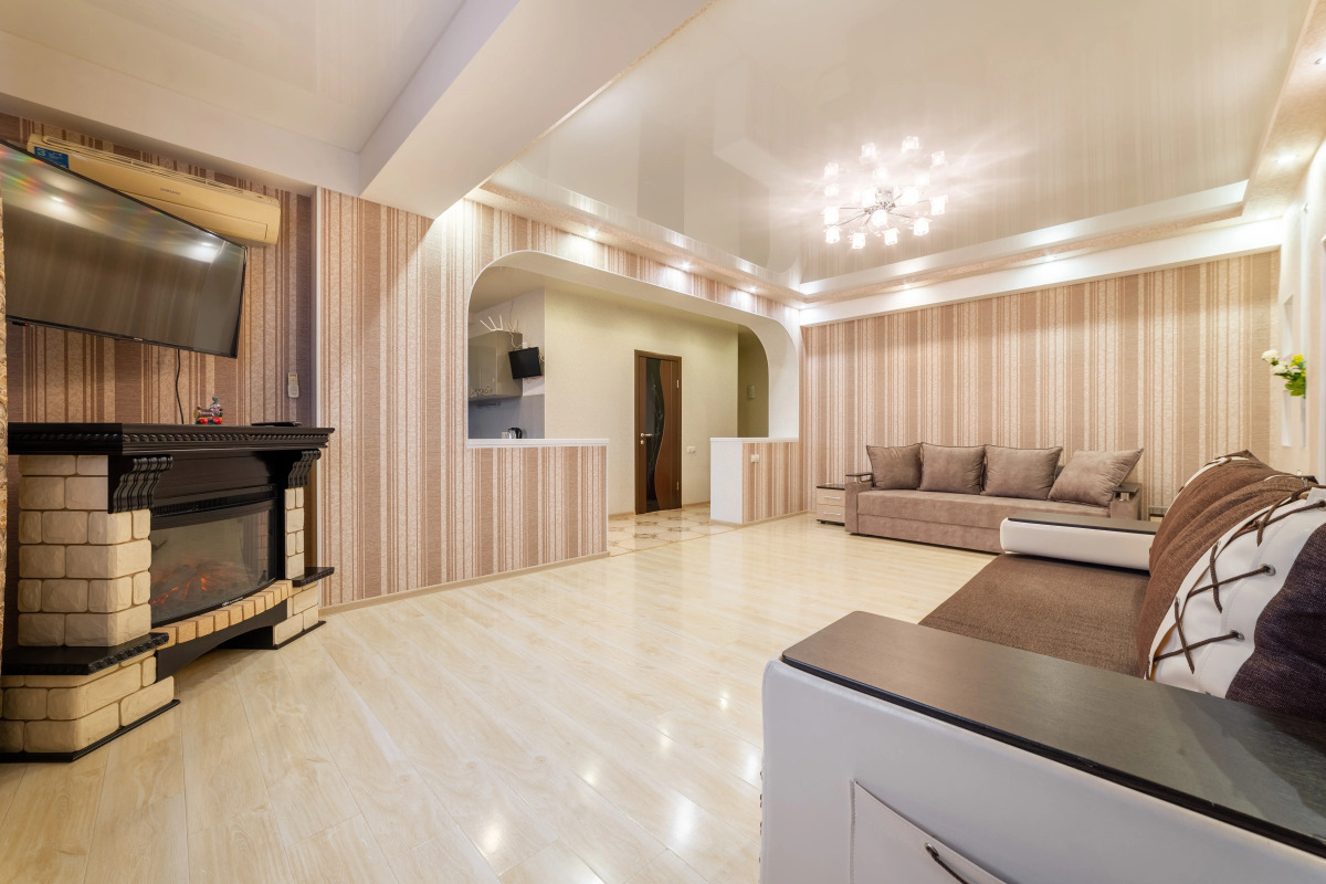 Квартира Просторная для 6х гостей с камином и видом на море